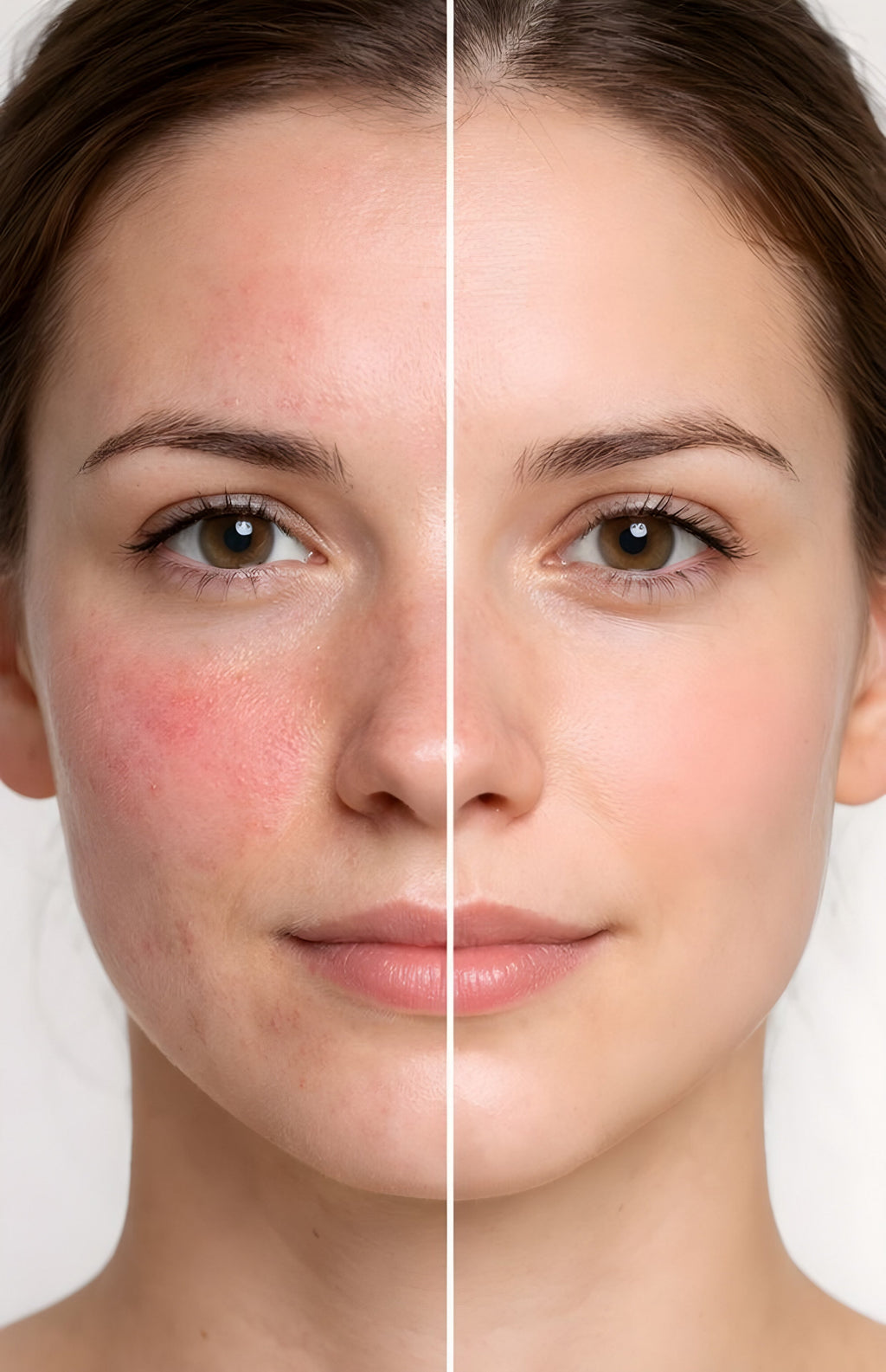 Avant / après : une peau plus apaisée avec une taie en soie de mûrier Cloudy